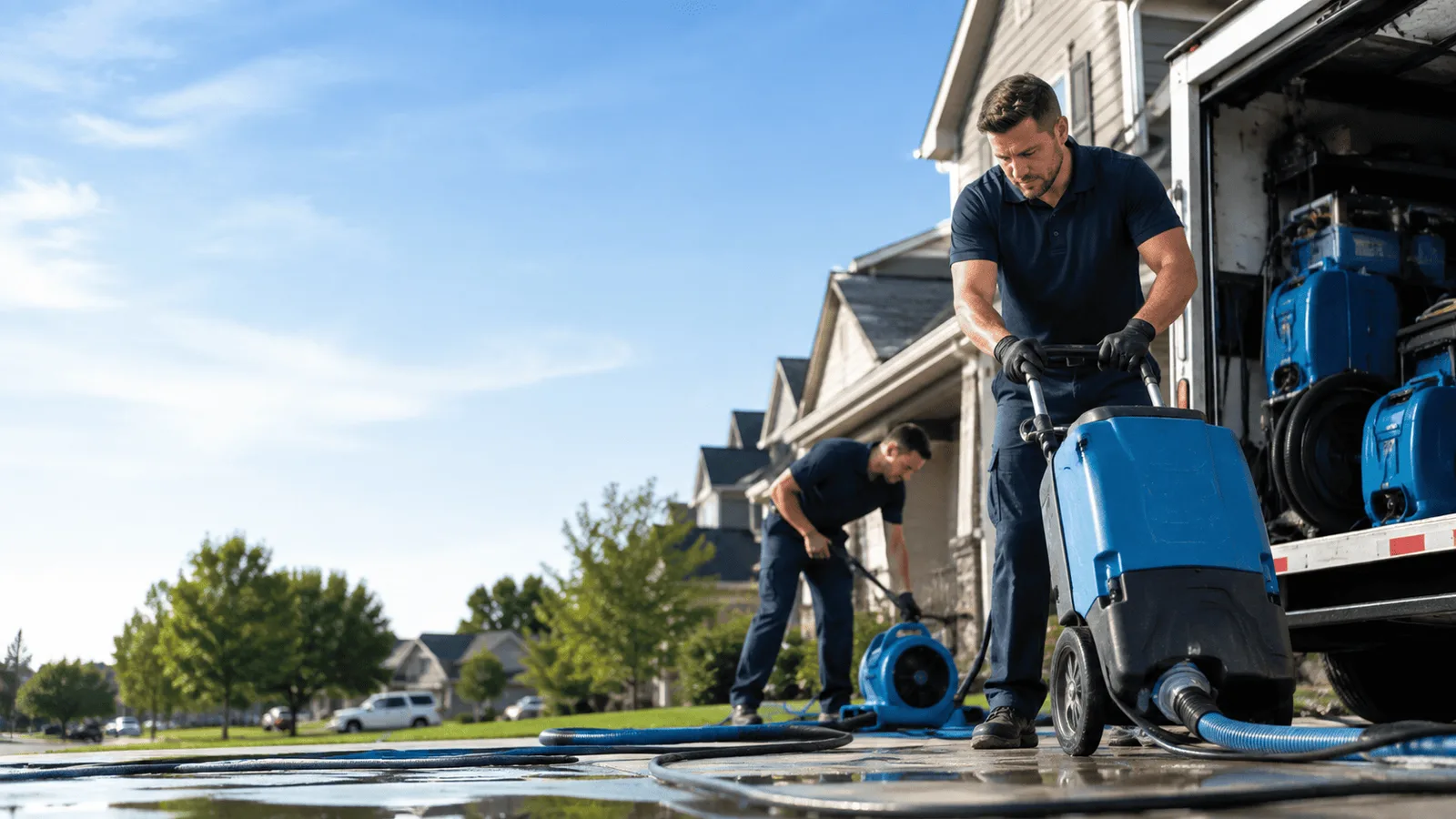 Dehumidification being performed in Snow Shoe, PA